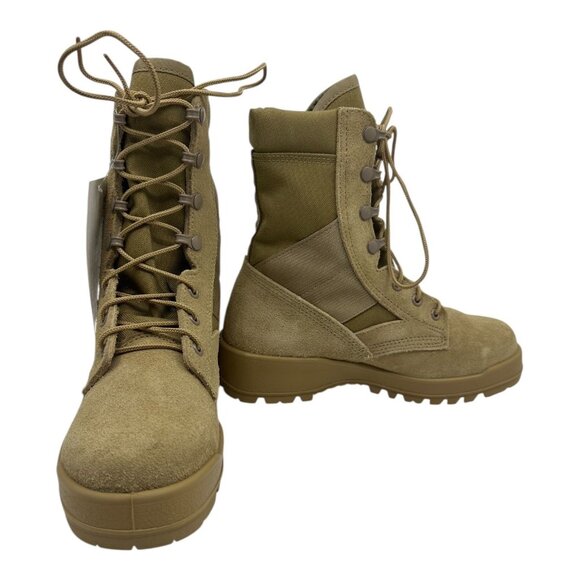 Odssey Mens SZ. 5.0 EW Combat Military Boots Tan Suede Hot Weather Tactical NWTS main image 9